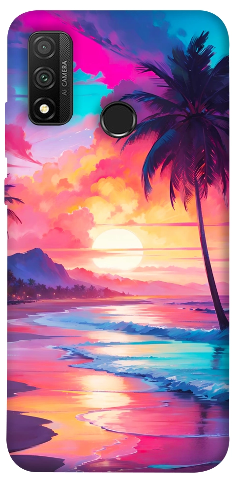Чохол Закатный пляж для Huawei P Smart (2020)