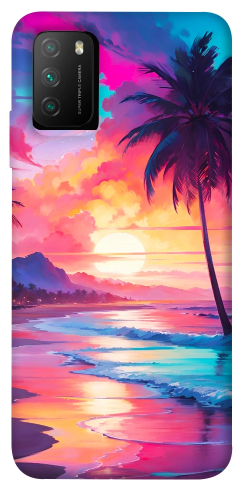 Чохол Закатный пляж для Xiaomi Poco M3