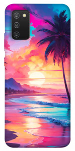 Чехол Закатный пляж для Galaxy A02s