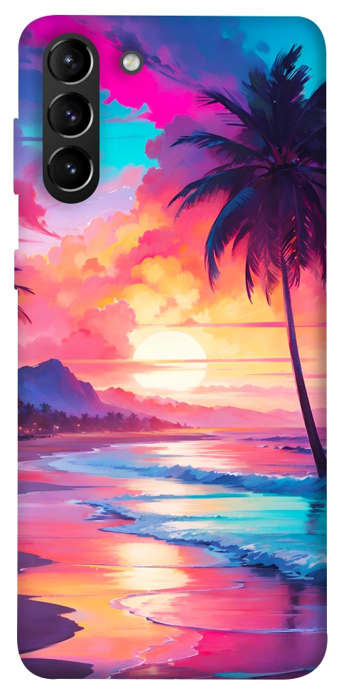 Чохол Закатный пляж для Galaxy S21+