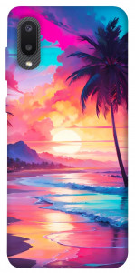 Чехол Закатный пляж для Galaxy A02