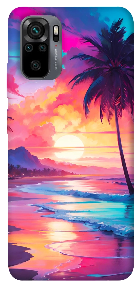 Чохол Закатный пляж для Xiaomi Redmi Note 10