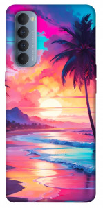 Чехол Закатный пляж для Oppo Reno 4 Pro