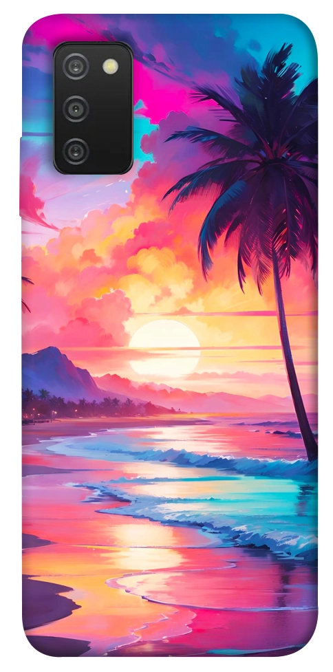 Чохол Закатный пляж для Galaxy A03s