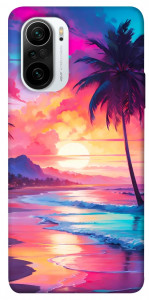 Чехол Закатный пляж для Xiaomi Poco F3