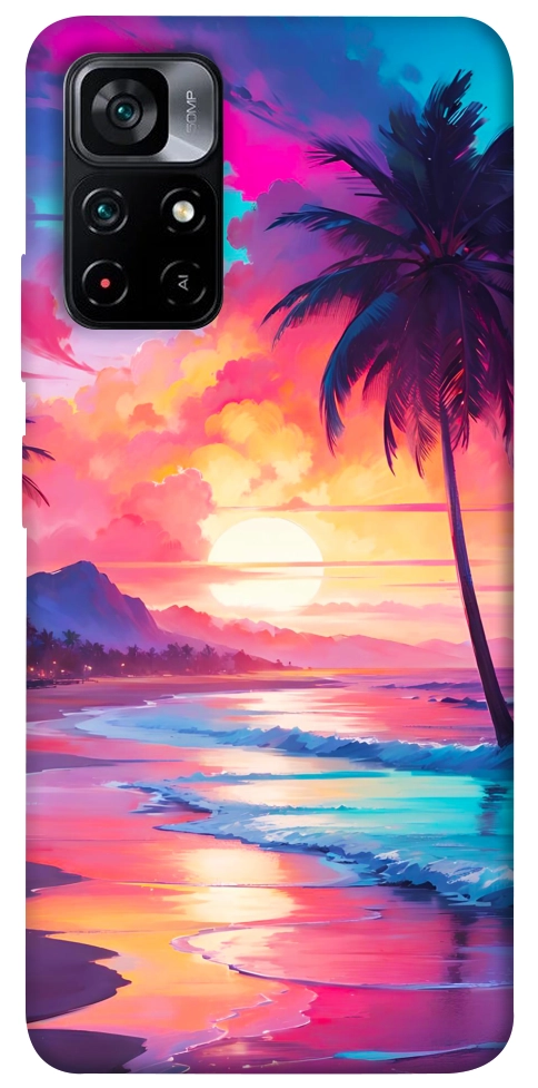 Чохол Закатный пляж для Xiaomi Poco M4 Pro 5G