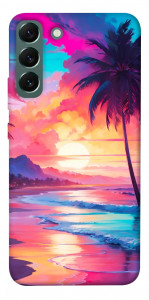 Чехол Закатный пляж для Galaxy S22+