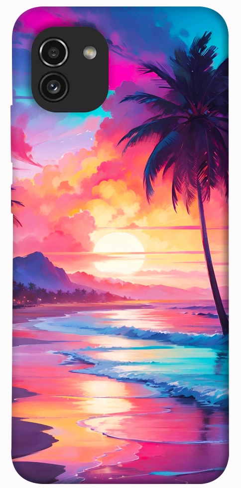Чохол Закатный пляж для Galaxy A03
