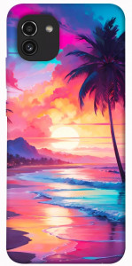 Чехол Закатный пляж для Galaxy A03