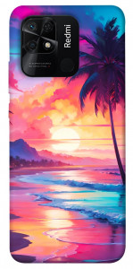 Чехол Закатный пляж для Xiaomi Redmi 10C