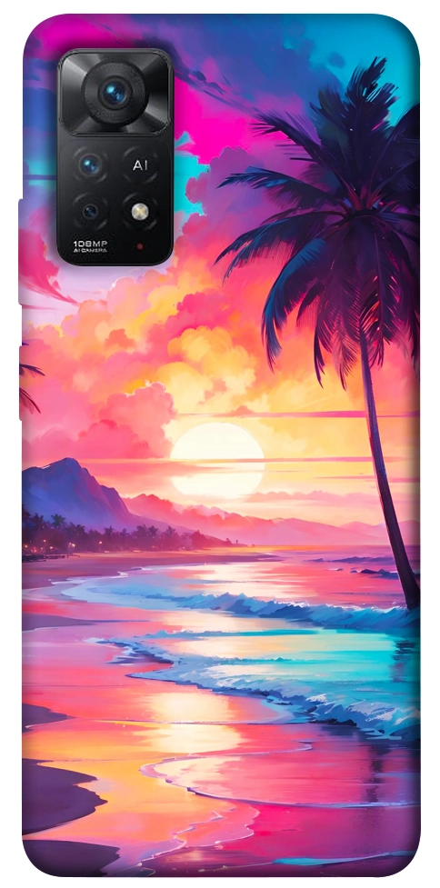 Чохол Закатный пляж для Xiaomi Redmi Note 11 Pro 5G