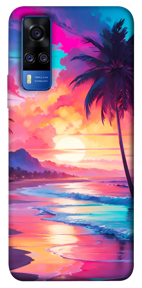 Чехол Закатный пляж для Vivo Y51a