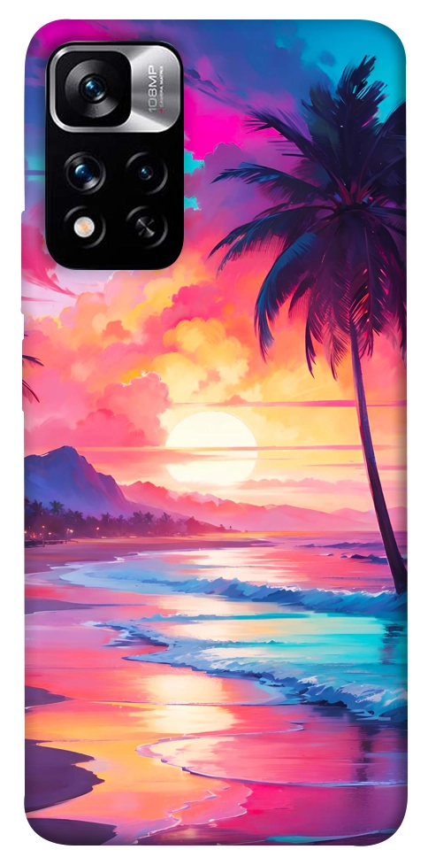 Чохол Закатный пляж для Xiaomi Redmi Note 11 5G
