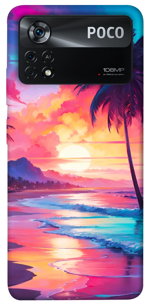 Чохол Закатный пляж для Xiaomi Poco X4 Pro