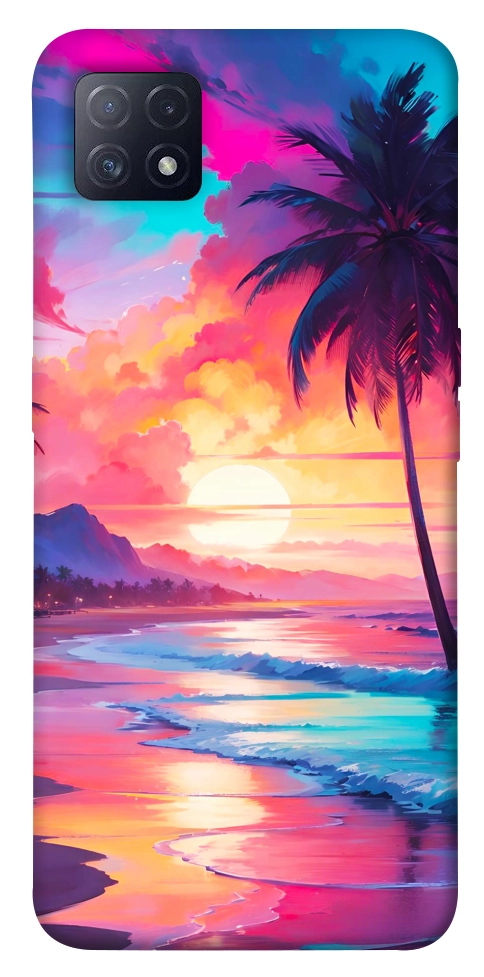 Чохол Закатный пляж для Oppo A73 5G