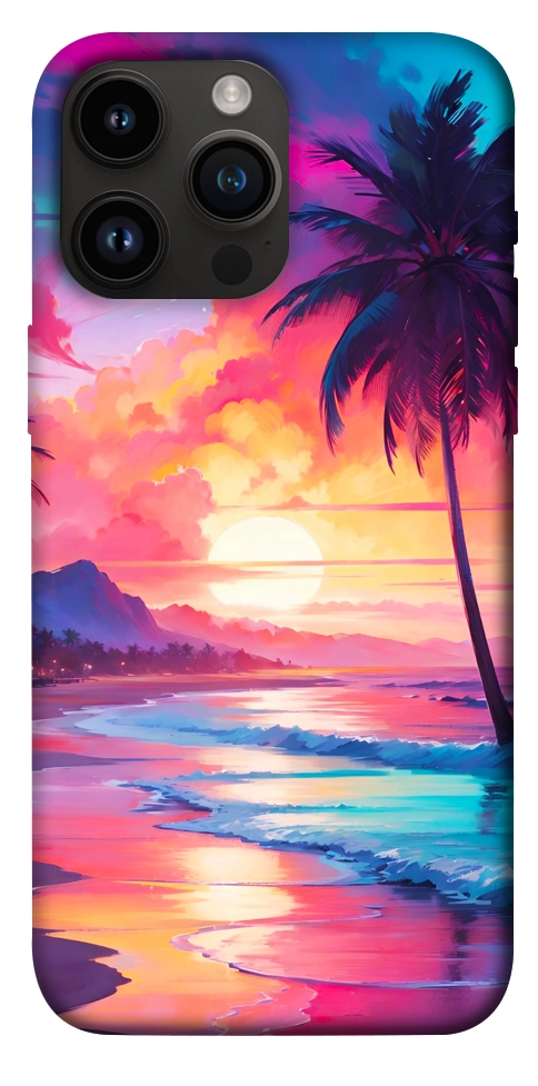 Чохол Закатный пляж для iPhone 14 Pro Max