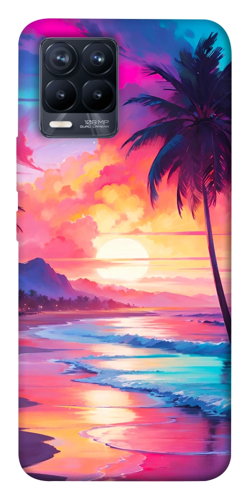 Чохол Закатный пляж для Realme 8 Pro