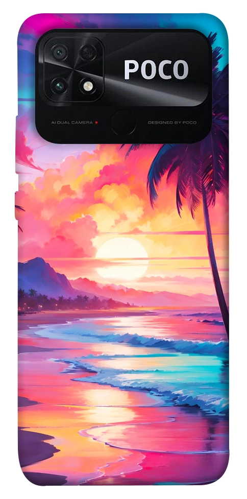 Чохол Закатный пляж для Xiaomi Poco C40