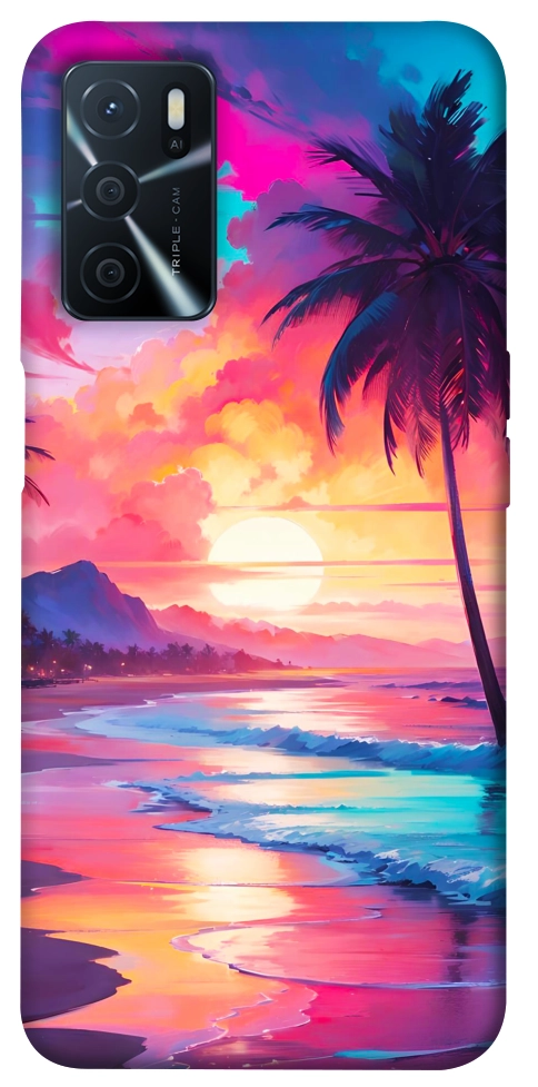Чохол Закатный пляж для Oppo A54s