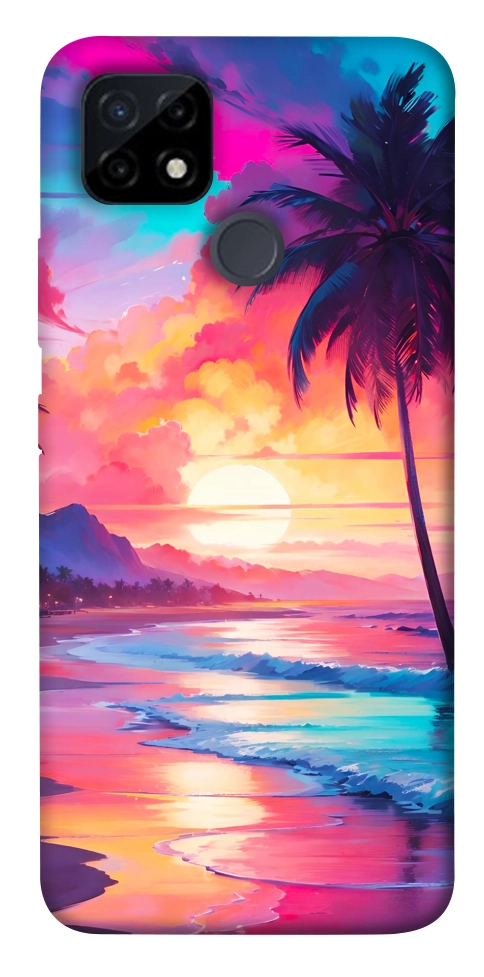 Чохол Закатный пляж для Realme C25Y
