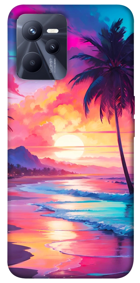 Чохол Закатный пляж для Realme C35