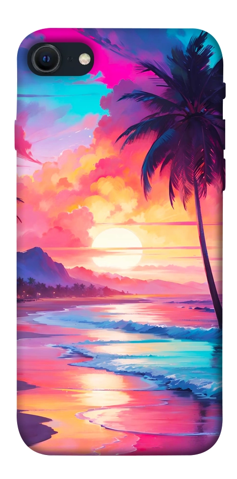 Чохол Закатный пляж для iPhone SE (2022)