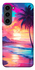 Чехол Закатный пляж для Galaxy S23