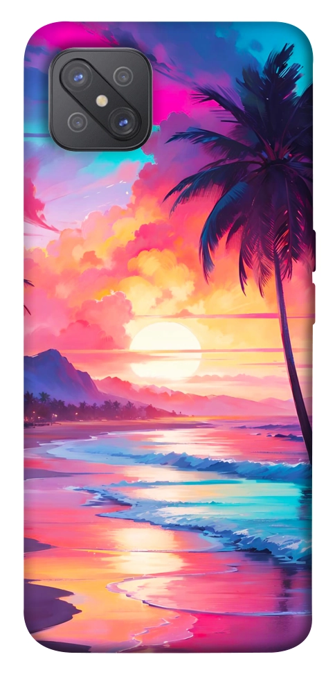 Чохол Закатный пляж для Oppo A92s