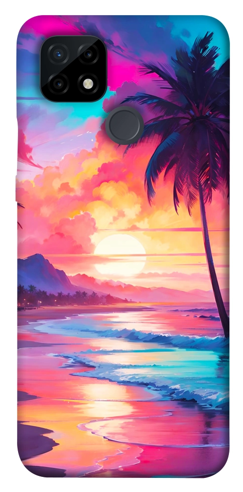Чохол Закатный пляж для Realme C21