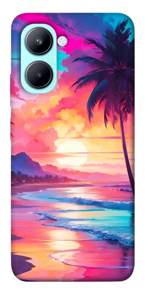 Чохол Закатный пляж для Realme C33