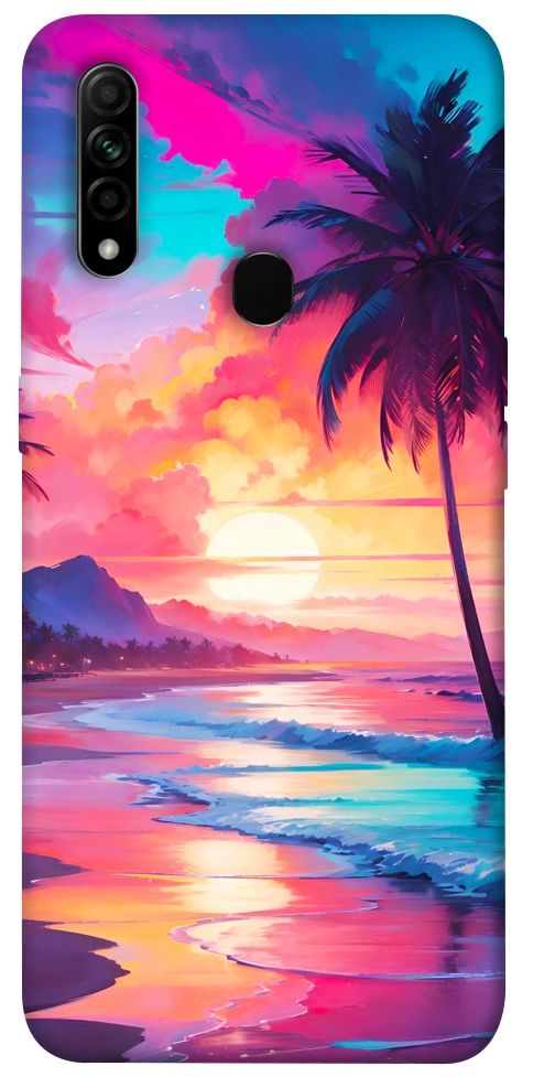 Чохол Закатный пляж для Oppo A8