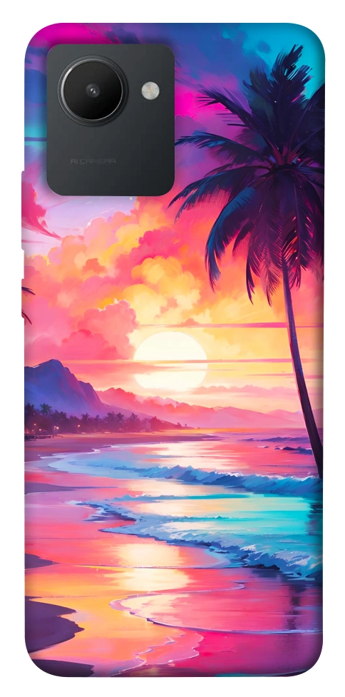 Чохол Закатный пляж для Realme C30s