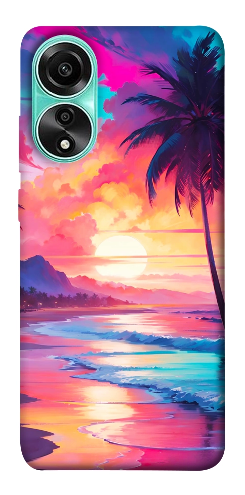 Чохол Закатный пляж для Oppo A78 4G