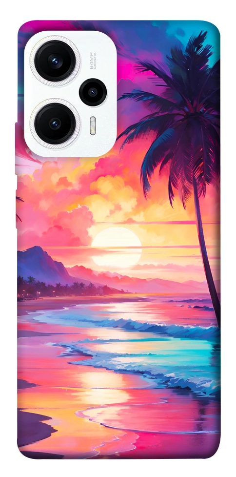 Чехол Закатный пляж для Xiaomi Poco F5