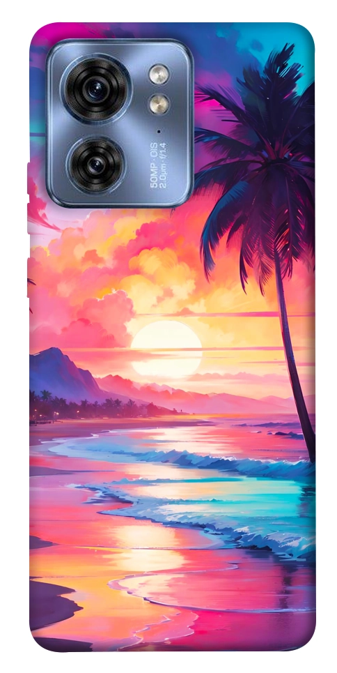 Чохол Закатный пляж для Motorola Edge 40