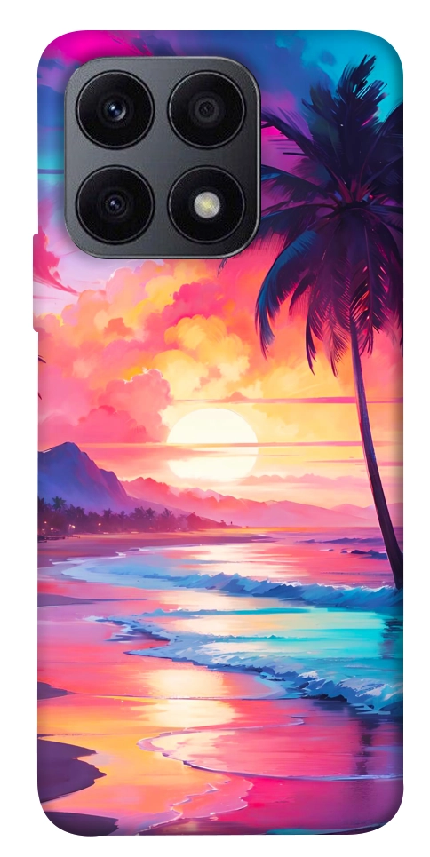 Чохол Закатный пляж для Huawei Honor X8a