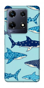 Чехол Shark pattern для Infinix Note 30 Pro NFC