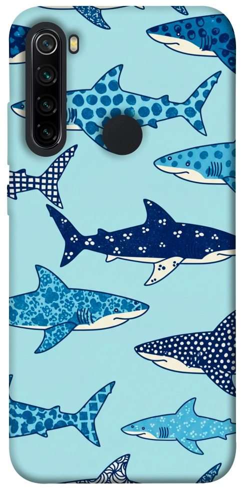 Чохол Shark pattern для Xiaomi Redmi Note 8 2021