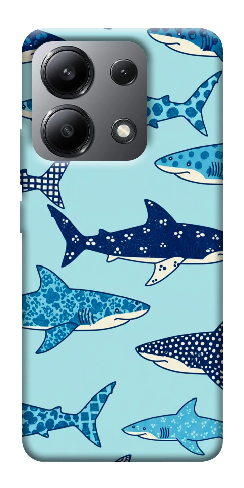 Чохол Shark pattern для Xiaomi Redmi Note 13 4G