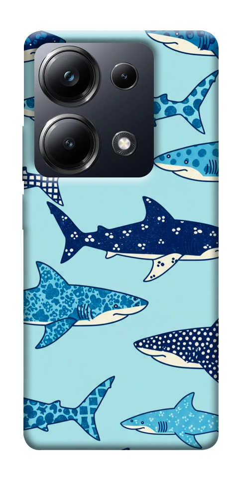 Чохол Shark pattern для Xiaomi Poco M6