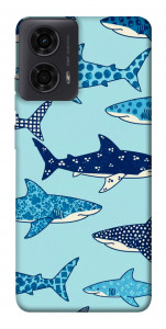 Чехол Shark pattern для Motorola Moto G24
