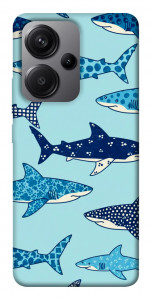Чехол Shark pattern для Xiaomi Redmi Note 13 Pro+