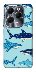Чехол Shark pattern для Infinix Hot 40 Pro