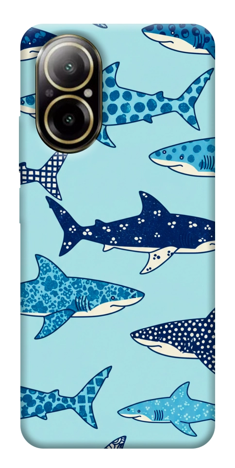 Чехол Shark pattern для Realme C67 4G