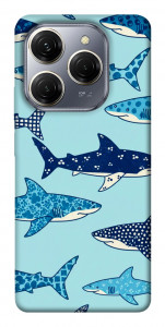 Чохол Shark pattern для TECNO Spark 20 Pro