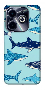 Чохол Shark pattern для Infinix Hot 40i