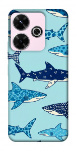 Чехол Shark pattern для Xiaomi Poco M6 4G