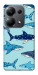 Чехол Shark pattern для Xiaomi Redmi Note 13 Pro 5G