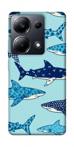 Чехол Shark pattern для Xiaomi Poco M6 Pro 4G