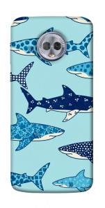 Чехол Shark pattern для Motorola Moto G6 Plus